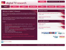 Tablet Screenshot of digitaltvresearch.com